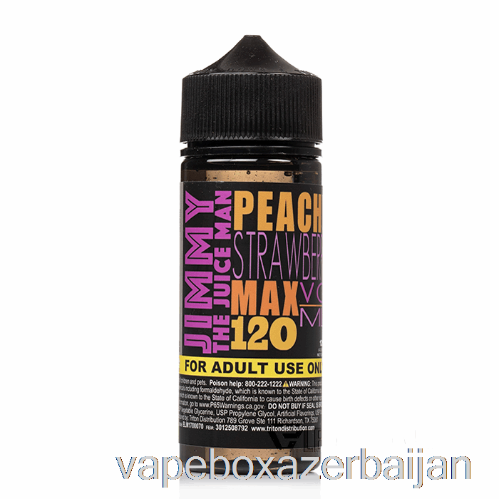 Vape Baku Peachy Strawberry - Jimmy The Juiceman - 120mL 6mg